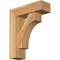 Ekena Millwork Westlake Block Rough Sawn Bracket w/ Offset Brace, Western Red Cedar, 6"W x 18"D x 22"H BKT0604X18X22WTL05RWR - alternate 1